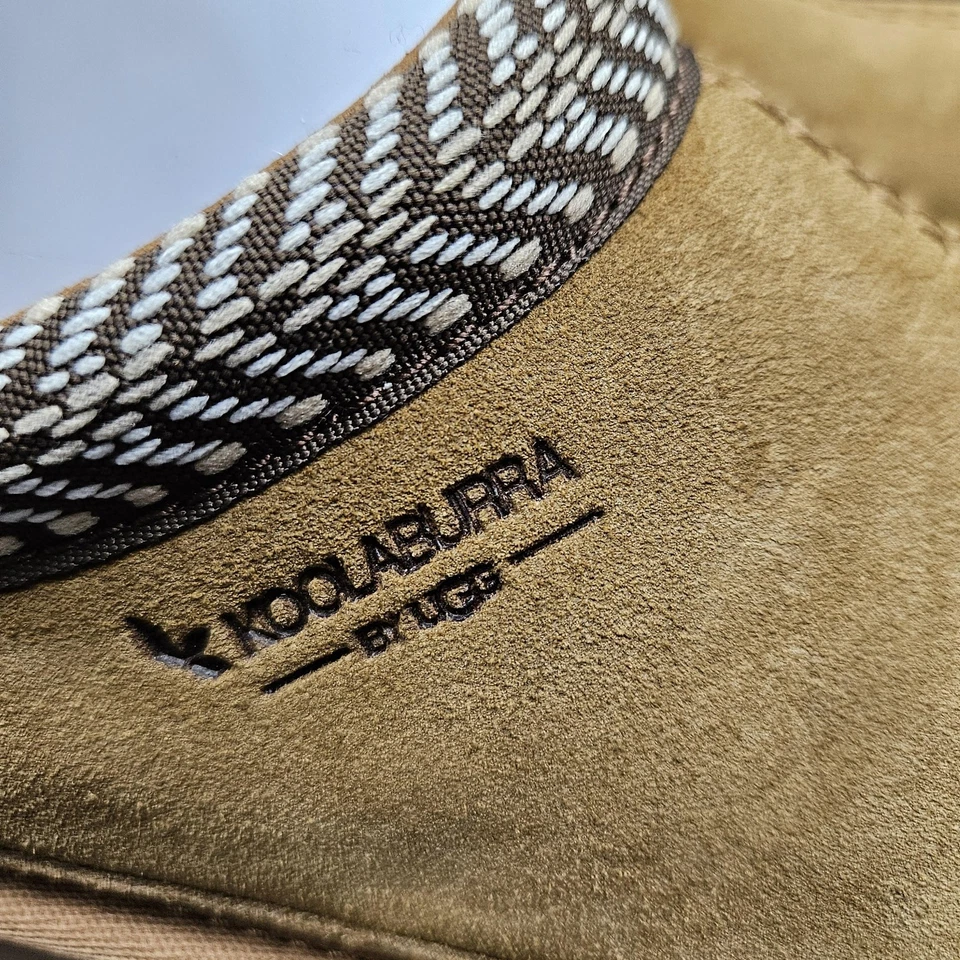 Zapatos Koolaburra By UGG Burree para mujer 8 bronceados gamuza sin cordones zueco pantuflas piel sintética Foto 2 de 4