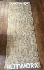 Hotworx Yoga Mat Brown Hemp 72" x 24” Pilates Work Out Hot Yoga Stretching