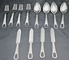 12pc MCM US Military Utensils 4ea Knives Spoon Fork Kife Camping Rucksack Easy