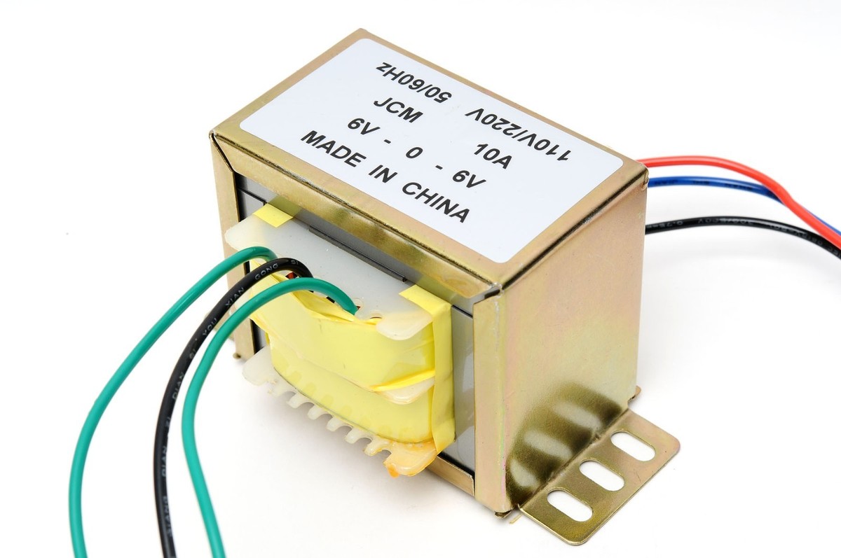 110/220VAC to 12VAC 10000mA 10A Center Tap Transformer 6V-0-6V 12V