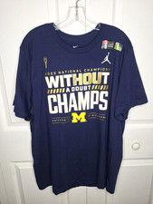 Jordan Michigan Wolverines 2023 Football National Championship Locker Room sz XL
