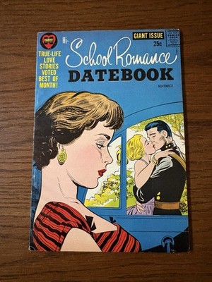 Hi-School Romance Datebook #1 Harvey  Comics Matt Baker Art 1962 Fine