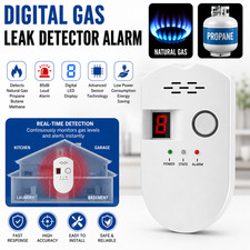 Digital Gas Leak Detector Alarm Sensor Propane Butane Methane Natural Gas Catch Digital Gas Leak Detector Alarm Sensor Propane Butane Methane Natural Gas Catch