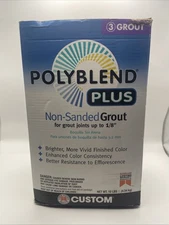 Custom Polyblend Plus Non-Sanded Grout Delorean Gray #165 10 lb Bag