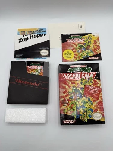 Teenage Mutant Ninja Turtles II: The Arcade Game (Nintendo NES, 1990) Fully CIB
