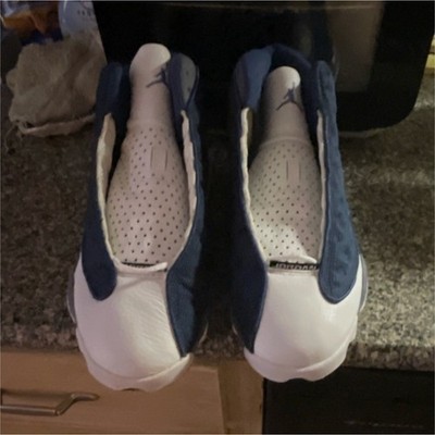 Jordan Air Jordan 13 Retro Flint White Blue Mid Top Sneaker 136602-441