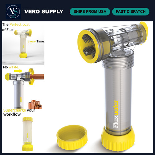 Dual Head Flux Applicator for Copper Pipe Soldering - Precision Tool for Plumbin