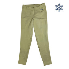 Kerrits 'Performance' Knee Patch Breech in Green - Youth XL