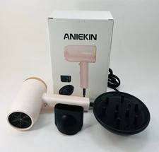 ANIEKIN Hair Dryer 1875W Ionic Fast Dry w/ Diffuser & Concentrator Open Box