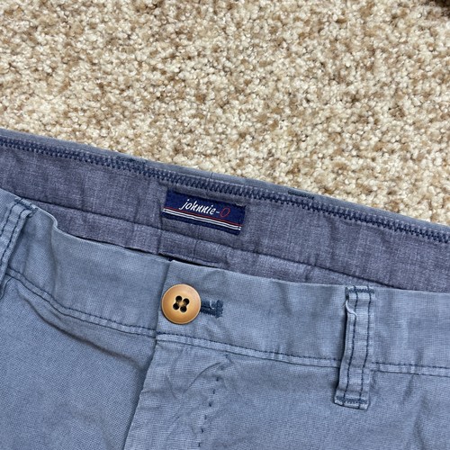 Johnnie O Shorts Mens 35 Blue Chino Pockets Golf Surfing Preppy Casual - Picture 4 of 7