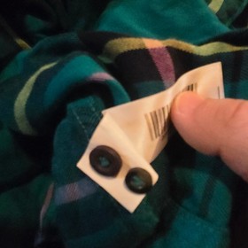 NUON Slim Fit Plaid Button Front Shirt XL Teal Blue Purple Viscose