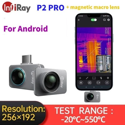 Cámara termográfica infrarroja InfiRay Xinfrared P2 PRO+ 256x192 resolución+objetivo DE