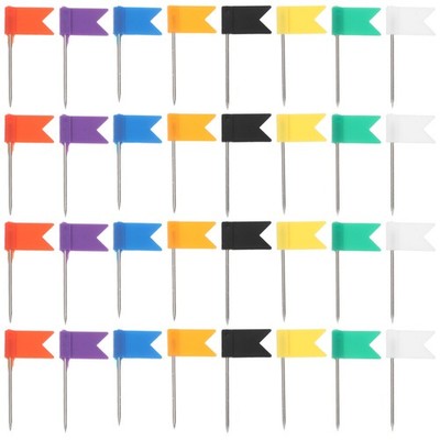  400 Pcs Map Pins with Coloured Heads Push Crafts Flag Thumb Tacks