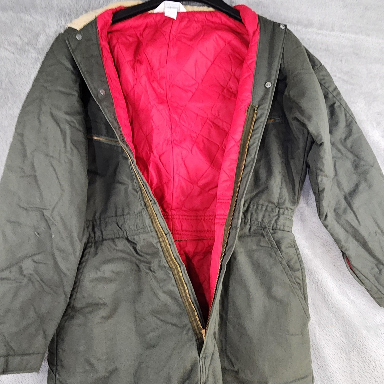 Key Imperial Coveralls Mens 40 Long Green Insulated Quilted Outdoor Workwear VTG