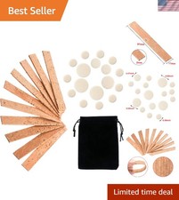 Essential 27-Piece Clarinet Repair Kit with Corks  Pads - Velvet Bag Included