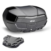 Givi Bauletto V58NNTB2 58LT Schwarz + Honda Crosstourer 1200 Piastra 2015-2017