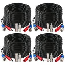 4 Pack 150 Feet BNC Video Power Cable Wire for CCTV Camera DVR Surveillance