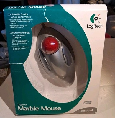Logitech Marble Mouse Trackball Ball 904360-0403 Factory Sealed NEW