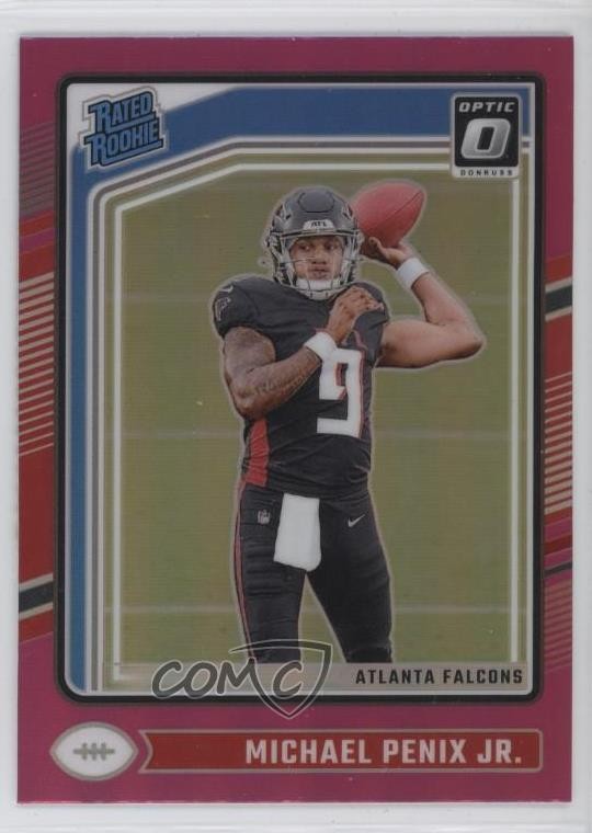 2024 Panini Donruss Optic Rated Rookie Pink Prizm Michael Penix Jr #279 08t3