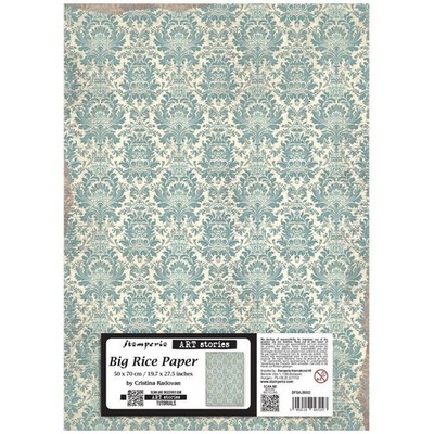 Stamperia Art Stories Big Rice Paper - Damask Pattern, DFSAJB002