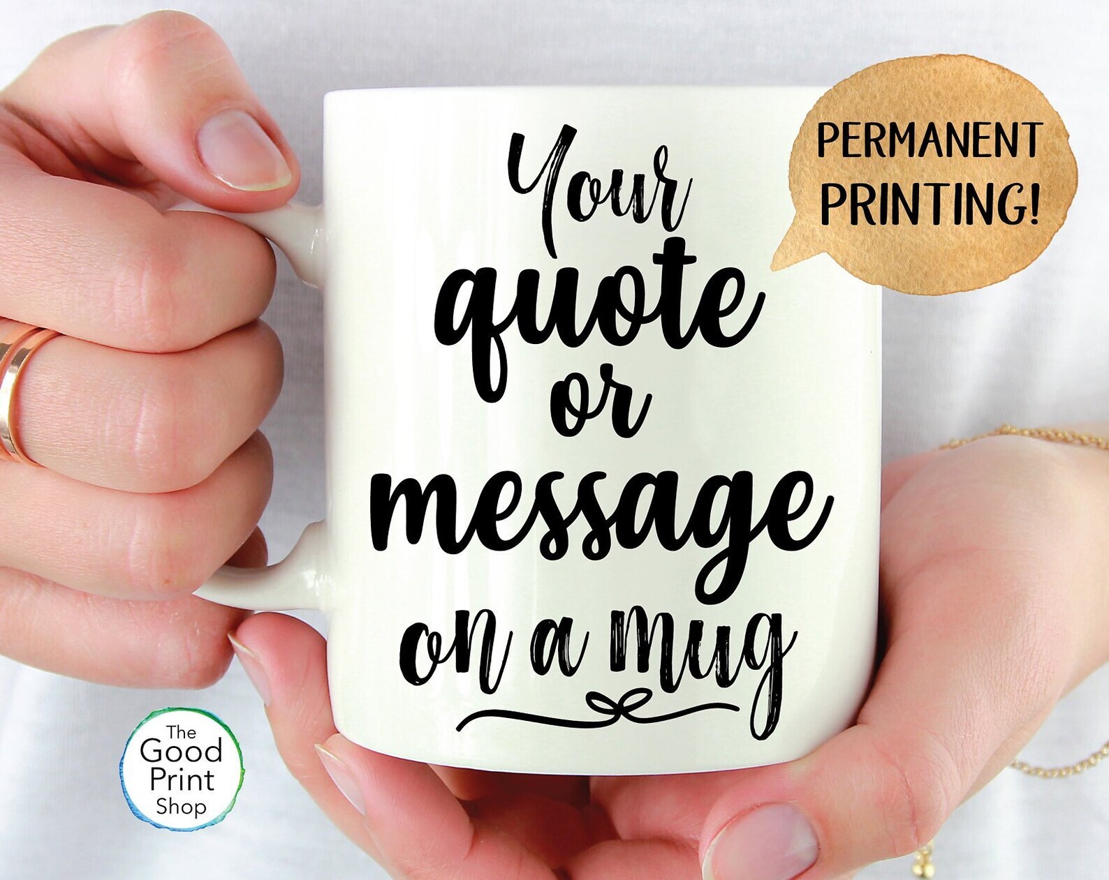 Custom Designed Mug Mug Printing Message On A Mug