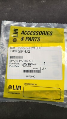 LMI SPU2 / SP-U2 Liquid End Rebuild Kit | eBay