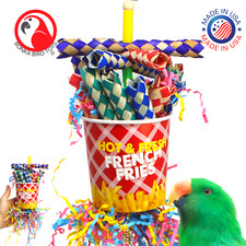 2306 French Fries Small Medium Bird Toy Parrot Toys Cage Cockatiel Parakeet