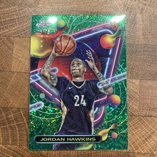 2023-24 Topps Chrome Cosmic #163 Jordan Hawkins RC Green Equinox Refractor /75
