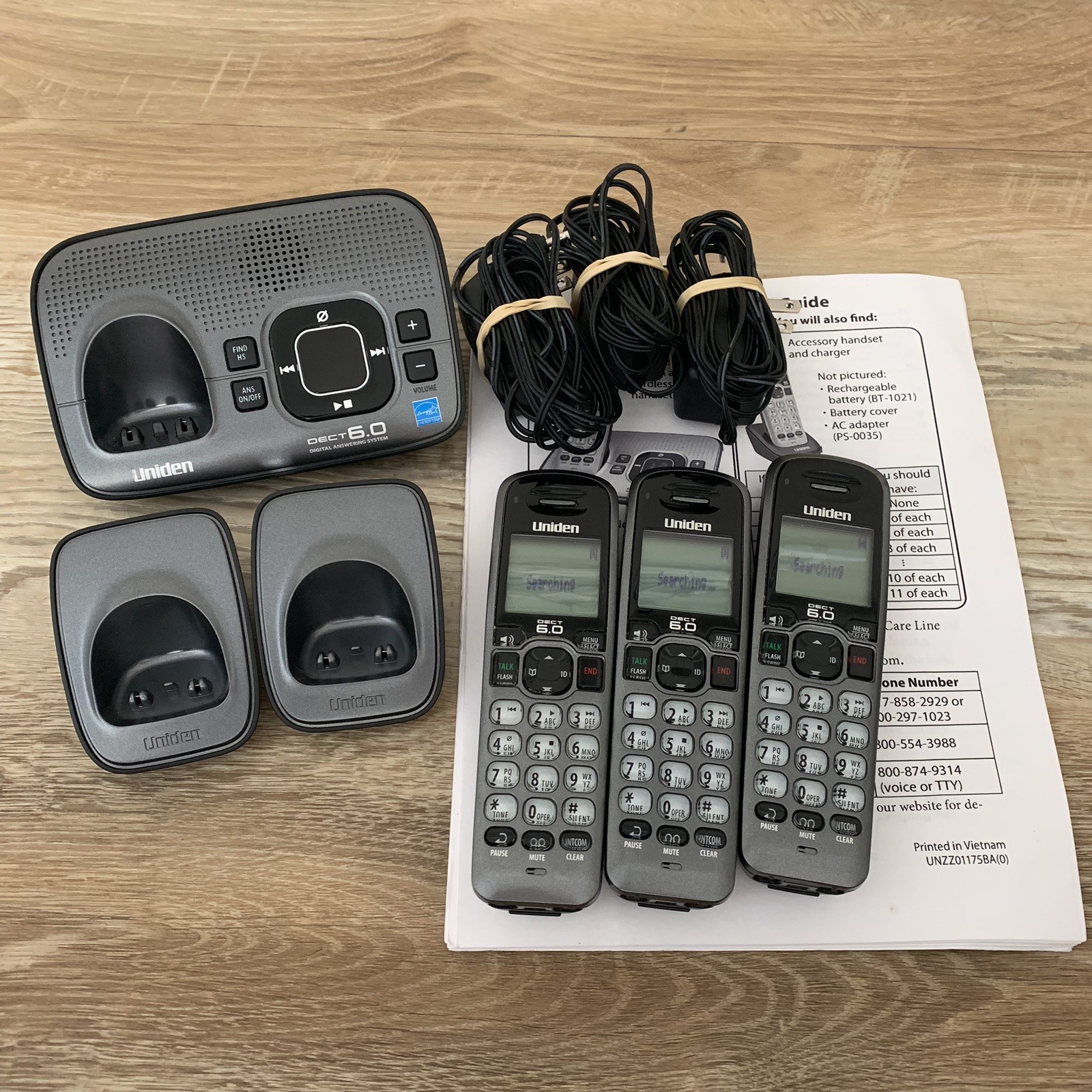 Uniden D1780 DECT 6.0 Cordless Phone Digital Answering System for sale  online | eBay
