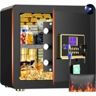 Besafety 2.5 Cuft Anti-Theft Steel Lock Safe Box for Cash with Alarm System