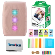 Fujifilm Instax Mini Link 3 Printer (Rose Pink) Bundle