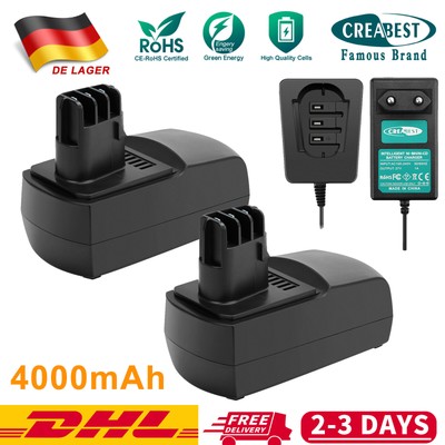 18V 4000mAh Ni-MH Akku/Ladegerät Für Metabo 6.25484 KSAP18 Li BSZ18 Impuls Li