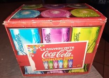 Coffret COCA COLA  6 verres tulipes MAC DO neufs , 6 couleurs, jamais utilisé !!