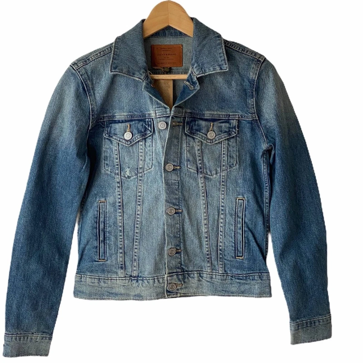Lucky brand tomboy hotsell trucker denim jacket