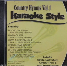 Country Hymns Vol 1 Christian Karaoke Style NEW CD G 6 Songs New, Factory Sealed