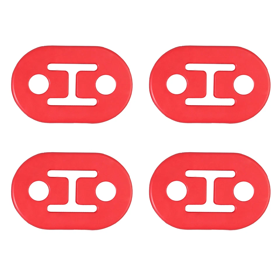 4 Piezas Rojo Universal Resistente Escape Goma Colgador Soporte Soportes 11mm 2Agujeros Foto 3 de 4