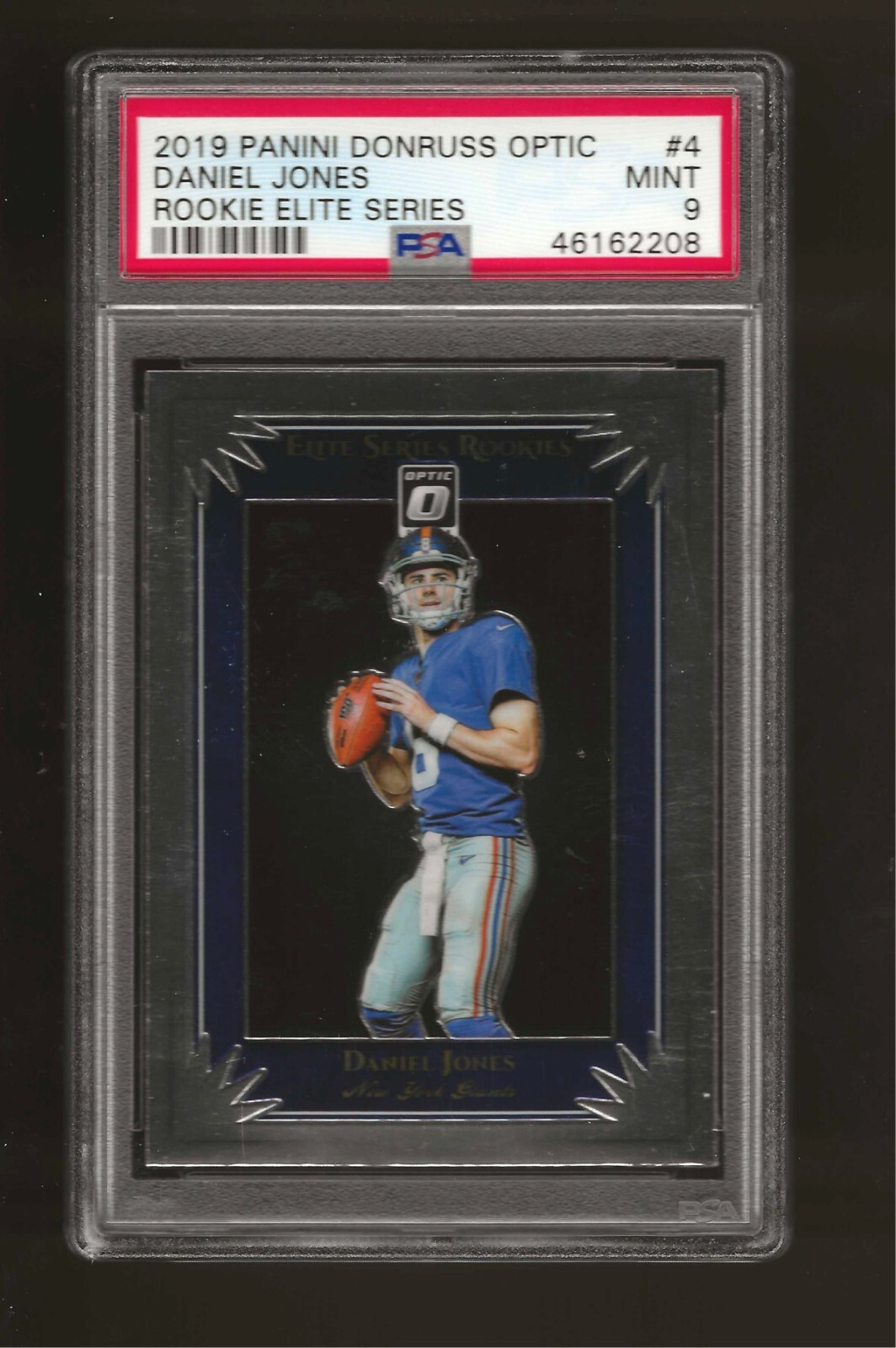 2019 Optic Rookie Elite Series Giants DANIEL JONES RC PSA 9 MINT