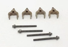 BMW 5 SERIES 10-14 F10 INJECTOR CLAMP/FORK & BOLTS SET OF 4 13537809798