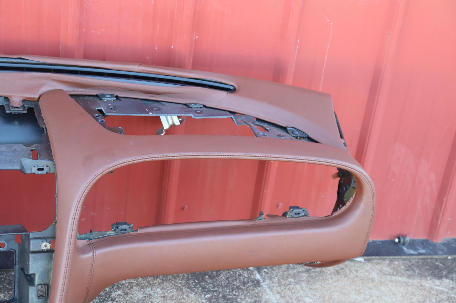 2006-2012 BENTLEY CONTINENTAL FLYING SPUR DASH DASHBOARD PANEL BROWN LEATHER OEM