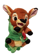 Disney Parks Babies Bambi Baby Plush with Blanket Pouch 10" Babies EUC