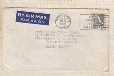 MARCOPHILIE enveloppe de CANADA  pour PARIS  1959 TONRONTO
