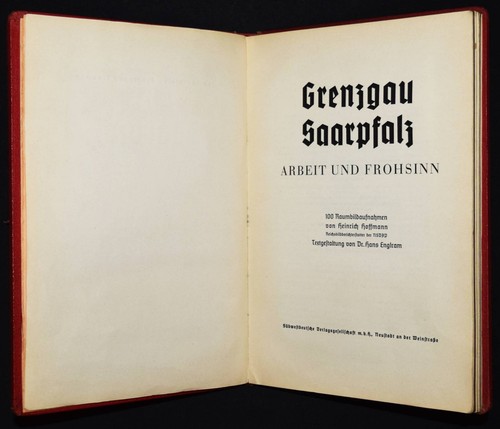 Inglés, Grenzgau Saarpfalz 1937 ÚNICA EDICIÓN IMAGEN ESPACIAL ÁLBUM DE IMÁGENES ESPACIALES - Imagen 4 de 8