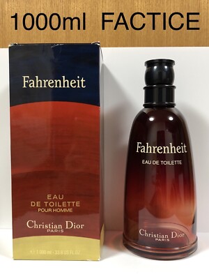 Dior Fahrenheit 1000ml EDT Factice Giant Dummy Bottle Boxed FREE
