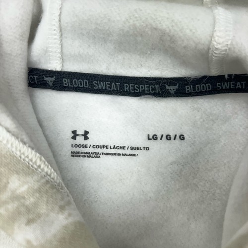 Project Rock Under Armour Hoodie Women Large White Camo Veterans Day Fleece NEW - Picture 6 of 15