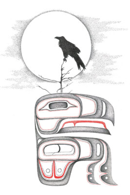 Charles SILVERFOX Indigenous CANVAS Rare ART Canadian Aboriginal Collectible