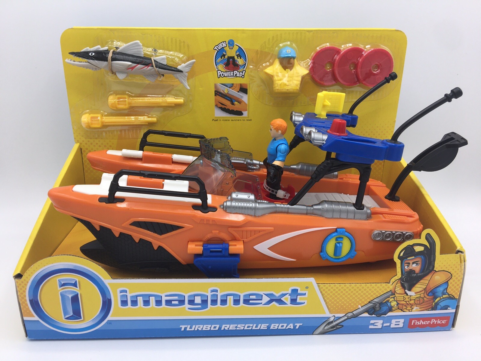imaginext ocean rescue boat
