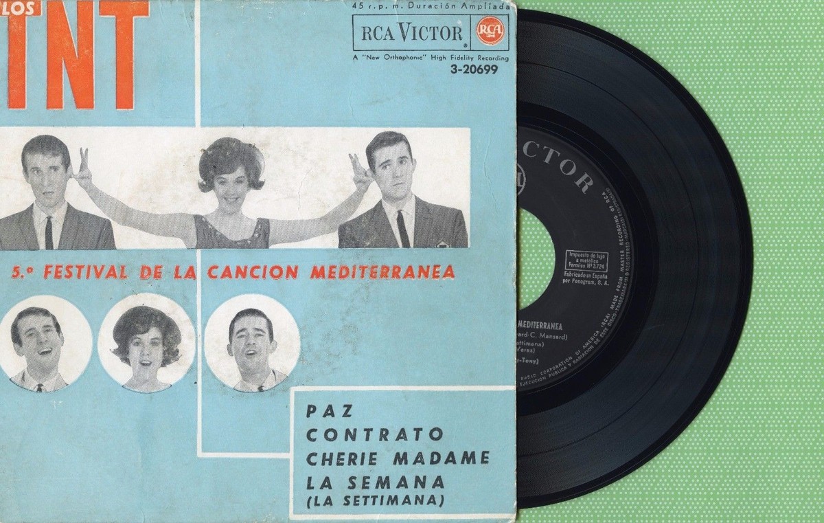 LOS T.N.T / Paz - Cherie Madame - Semana / RCA 3-20699 Press