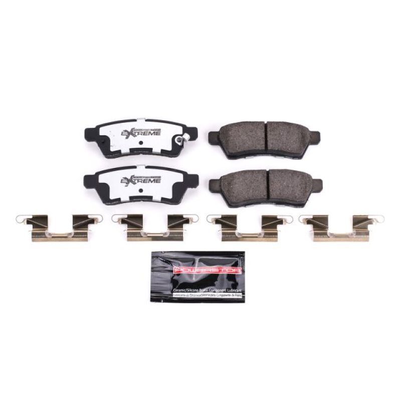 Power Stop Z36 Brake Pads for 05-19 Nissan Frontier Rear with Hardware
