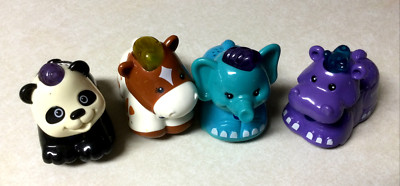 V-Tech Animals Lot Of 4 Panda Horse Elephant Rhino Vintage 3  Work!