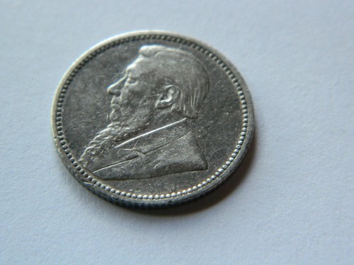 1892 6 Pence Silver .925 - South Africa - mintage only 28300 - very rare - AU - Picture 3 of 11